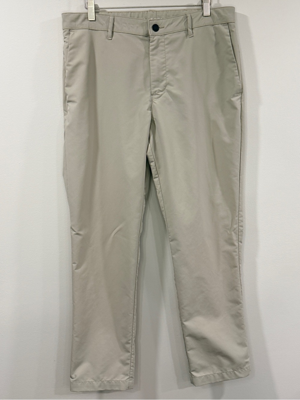 Banana Republic Mens Light Khaki Chino Performance Pants 34 x 30
